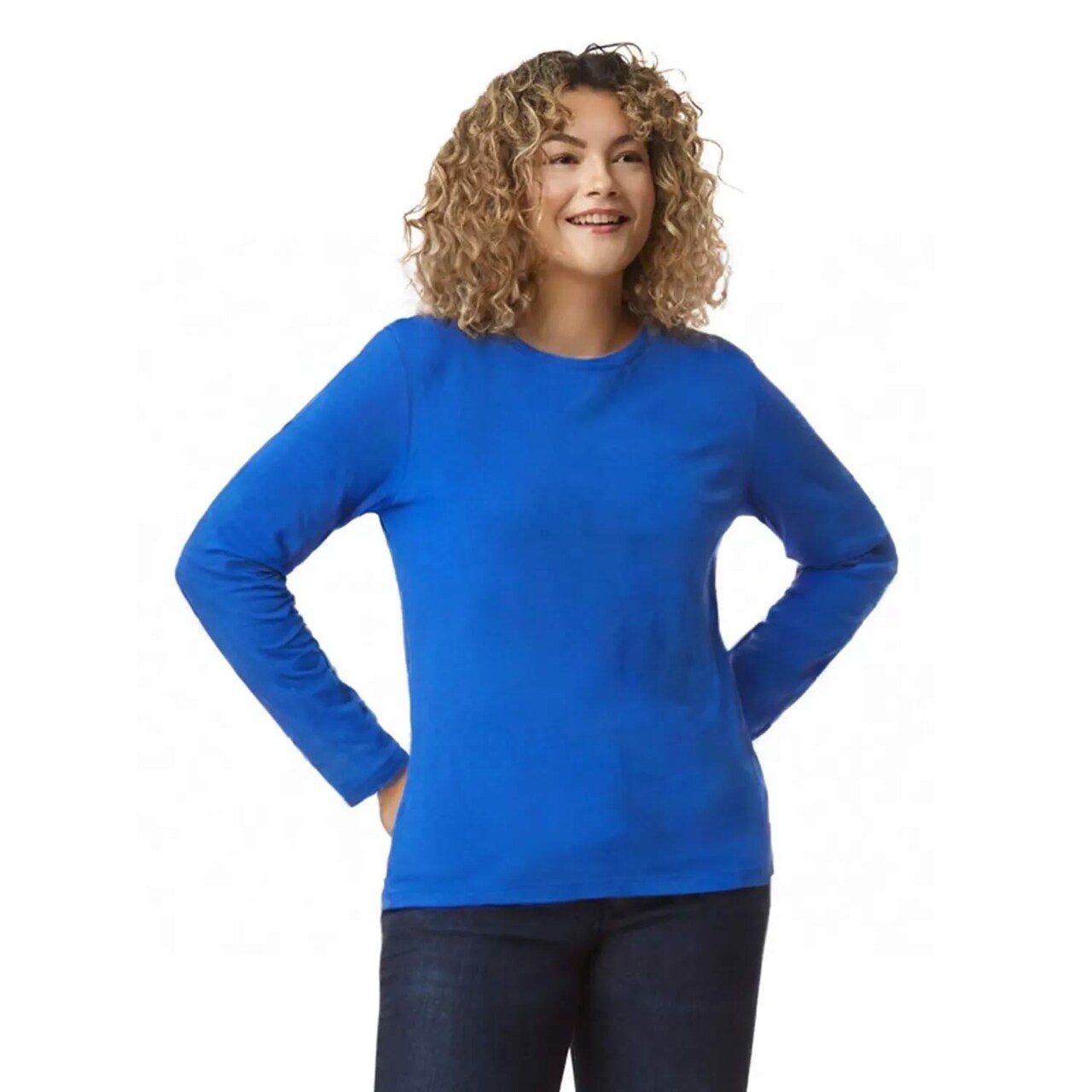 Gildan Softstyle Long Sleeve Crewneck T-Shirt for Everyday Wear, Layering & Custom Printing